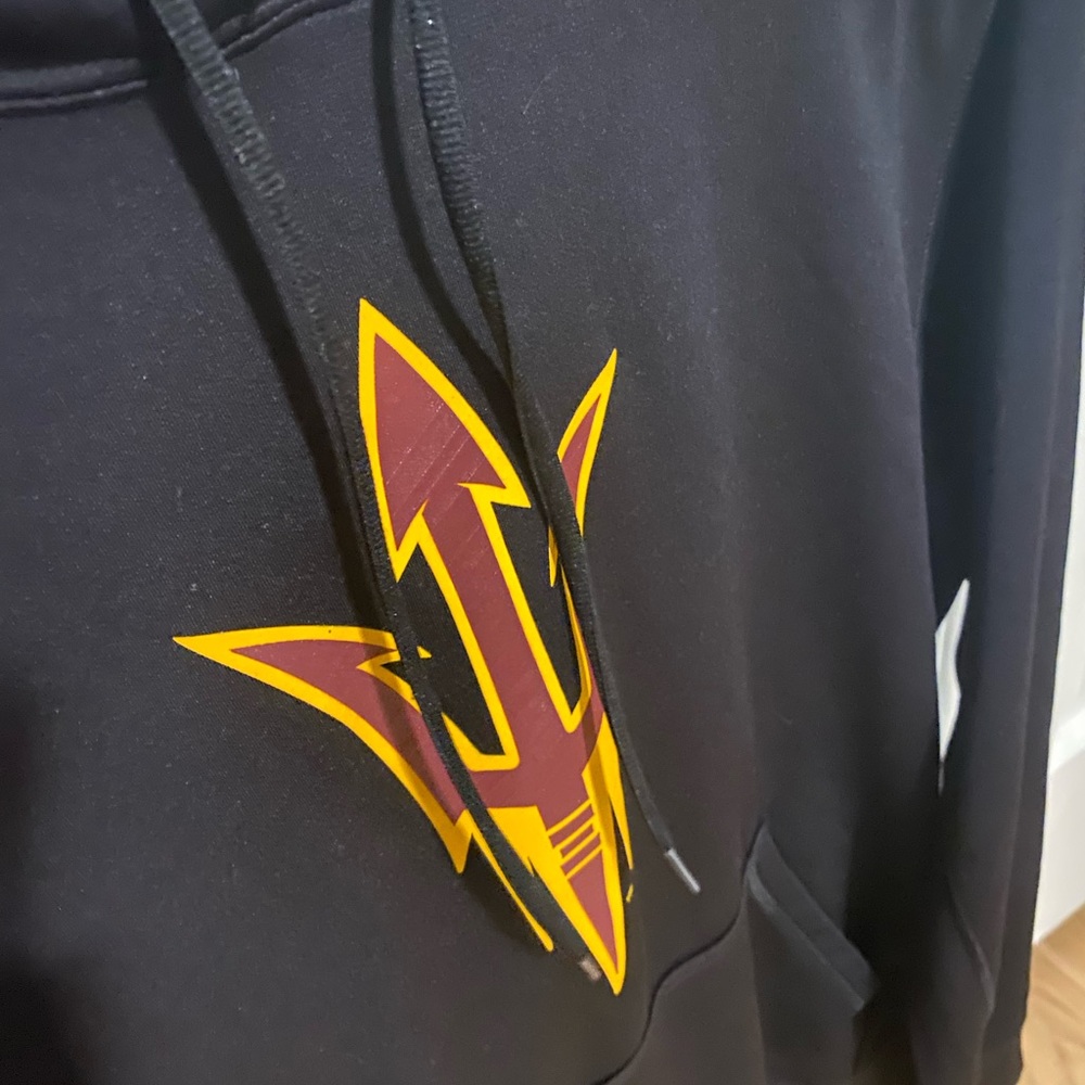 Nike Men's Arizona State Black Hoodie with Gold Accents - Picture 4 of 5